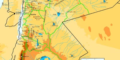 Mapa de Xordania clima