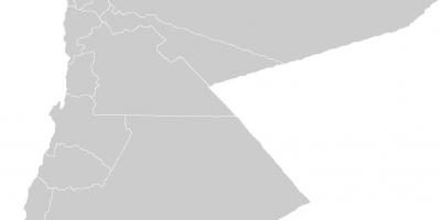 En branco mapa de Xordania
