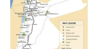 Jordan viaxes mapa