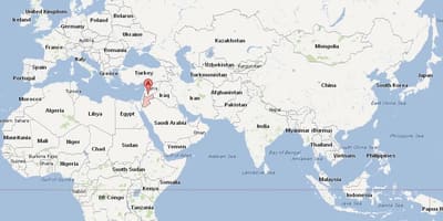 Jordan localización no mapa do mundo