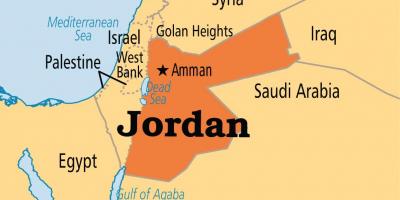 Jordan mapa de localización