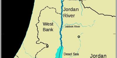 Río xordán oriente medio mapa